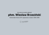 Na wieczną wartę odszedł phm. Wiesław Brzeziński – były Komendant Hufca Legionowo